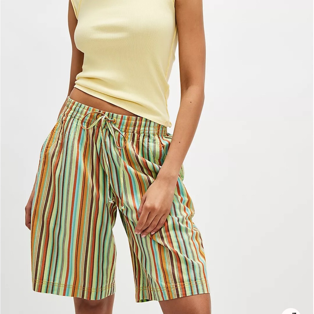 Free People Multicolor Striped Women's Shorts